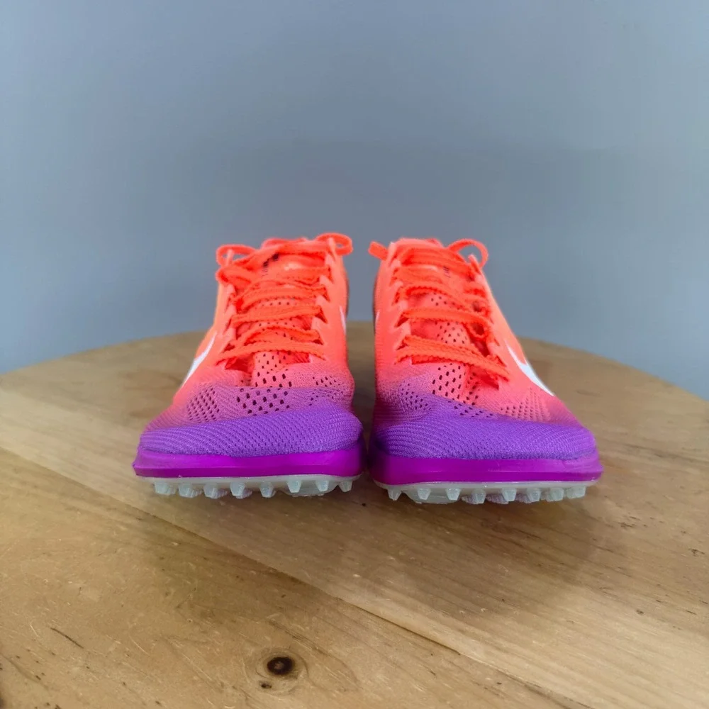 Nike ZoomX Dragonfly 2 Mens Size 9.5 Track Spikes Bright Mango White Purple NEW